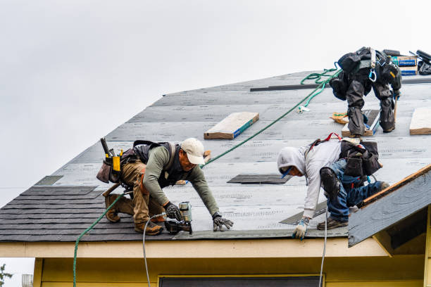 Professional Gutter Installation technician working in Dexter, MO